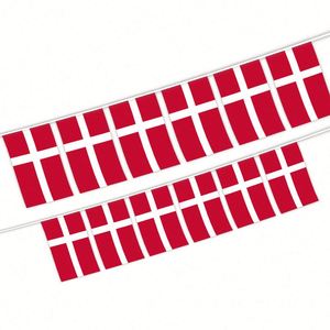 ธงประดับตกแต่งงานฟุตบอลในร่มและกลางแจ้ง ขนาด 5.5x8 นิ้ว แบบเชือกเดนมาร์ก ขายส่ง 20 ชิ้น/ชุด ทำจากวัสดุโพลีเอสเตอร์ - Product Image 1