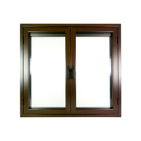Fenêtres à battants modernes en bois recouvert d'aluminium, triple vitrage isolant Low-E, isolation thermique, certifiées Energy Star, pliables et faciles à installer