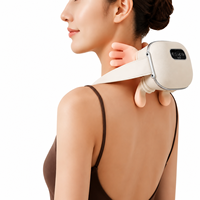 Masseur de cou avec écran d'affichage, massage chauffant, appareil de massage du cou sans fil portable pour le bien-être à domicile