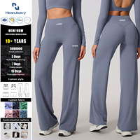Pantalon de yoga taille haute à jambe droite pour femme, couleur unie, effet ventre plat et rehausseur de fessiers, extensible dans quatre directions, idéal pour la gym, le Pilates et le quotidien