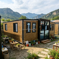Maison conteneur pliable et extensible 20FT 40FT, préfabriquée, portable, avec salle de bain et cuisine