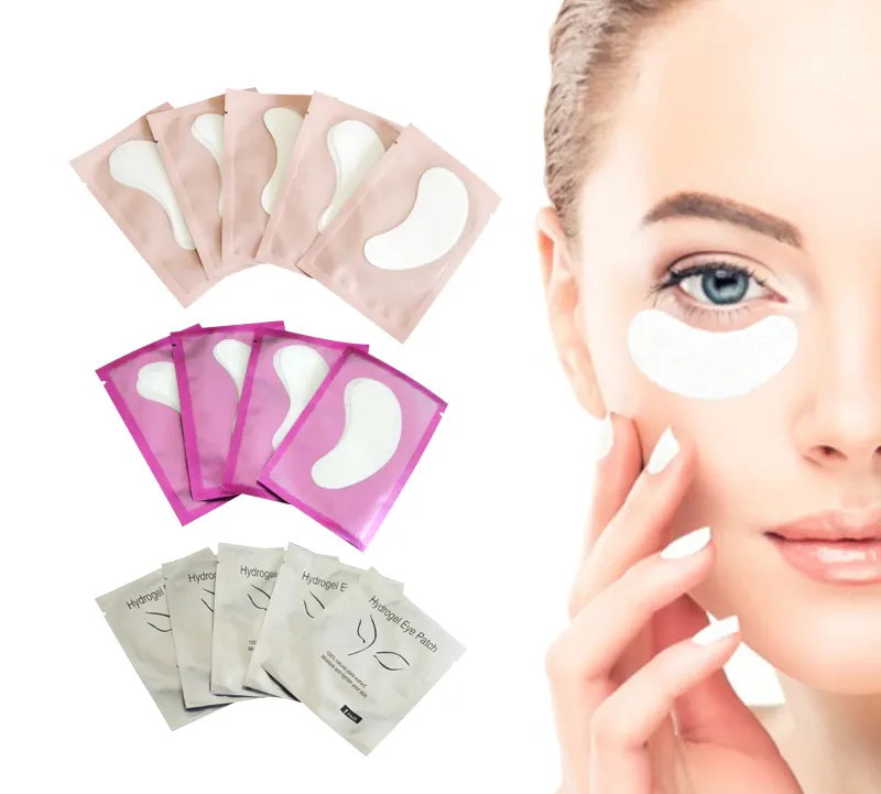 Almofadas de gel para olhos personalizadas, almofadas para extensão de cílios sob os olhos, para extensões de cílios, oferta de maquiagem de marca própria