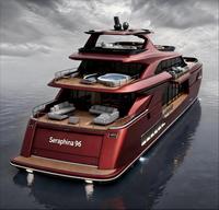 Yacht ultra-luxe de 96 pieds avec système de propulsion Twin IPS S40 (2*1450HP), moteur diesel intégré, coque en aluminium entièrement soudée, 21 places pour excursions panoramiques