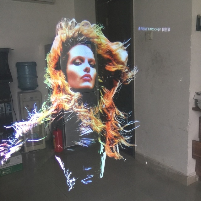 1.524x30m Glass Optical Adhesive Back Projection Screen Display Film Transparent Rear Projection for Windows Store