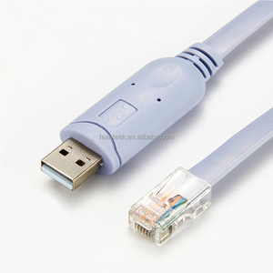 USB Console Cable 6ft Blue USB to RJ45 Cable Compatible with Router NETGEAR, Ubiquity, LINKSYS, TP-Link D-link,H3C