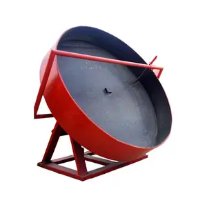 Hot Sale Compound Organic Fertilizer Pan Disc Granulator Low Price 1-2t/h Disc Pelletizer