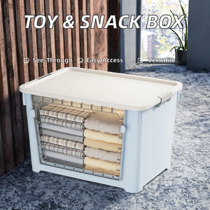 Độc đáo rõ ràng nhựa container tiết kiệm không gian lớn hình chữ nhật phía trước - Product Image 2