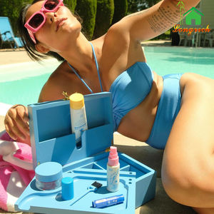 Boîte de rangement rose verrouillable en bois de bambou naturel avec plateau roulant boîte à fumée de luxe - Product Image 2