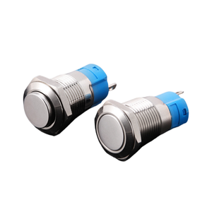 5A thép không gỉ không thấm nước Vòng đẩy nút Thiết bị chuyển mạch latching On/Off với công tắc nguồn 12mm/16mm/19mm/22mm IP65 Max. 250V - Product Image 5