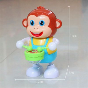 Jouet de singe réaliste électrique rotatif chantant et dansant, jouet de singe électrique pour enfants avec lumière et musique, jouets Montessori pour bébés - Product Image 4
