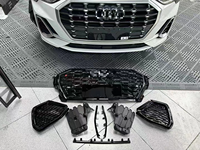Convient pour la modification et la mise à niveau de l'Audi Q3, kit carrosserie RSQ3, ensemble de pare-chocs avant, calandre, cadre de feux antibrouillard, mise à niveau