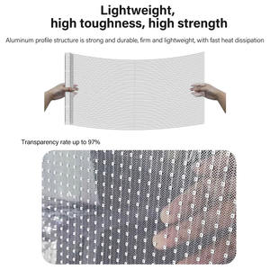 Usine En Gros Enseigne Panneau <span class=keywords><strong>Film</strong></span> Animé Mobile Affiche Écran Programmable Led Affichage Voiture Annonce Transparent LED <span class=keywords><strong>Film</strong></span> D'affichage - Product Image 4