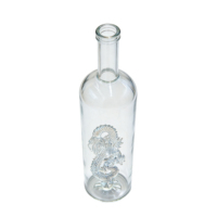 Bouteille en verre transparente de 500 ml et 750 ml au design unique, de qualité supérieure et très prisée, pour le stockage personnalisé du rhum, des spiritueux, du gin et de la vodka – Direct Usine