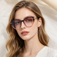 Lunettes de soleil œil de chat magnétiques tout-en-un pour femmes, protection UV400 polarisée, verres anti-lumière bleue TR90, personnalisables pour myopie