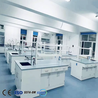 Table de laboratoire de chimie physique de l'université Mobilier de laboratoire personnalisé Banc de travail en acier inoxydable avec tiroirs