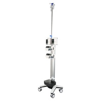 Chariot d'infusion IV multifonctionnel réglable en alliage d'aluminium de conception moderne de haute qualité pour l'hôpital et l'hôtel