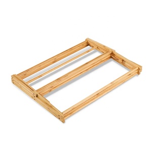 Séchoir à linge pliable en <span class=keywords><strong>bambou</strong></span>, gain de place, pour vêtements, séchoir à vêtements en bois - Product Image 6