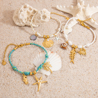 <strong>Hot</strong> <strong>Selling</strong> Stainless Steel Ocean Series <strong>Rope</strong> DIY Pendant <strong>Bracelet</strong>