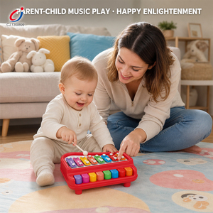 Giocattolo Musicale Ritmico per Bambini Chengji, Strumento Educativo Arcobaleno Creativo 2 in 1, Xilofono e Pianoforte - Product Image 2