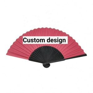 Custom 21Cm Paper Hand <b>Fan</b> With Bamboo Ribs Chinese Folding <b>Fan</b> Vintage <b>Handheld</b> <b>Fans</b> - Product Image 4
