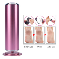 Queenail Ponceuse Électrique Professionnelle pour Pédicure, Kit de Râpe à Pieds, Éliminateur de Callosités, Design Tendance, Portable, Manche en Plastique, USB