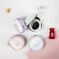 Vente en gros de sac de rangement de dessin animé mignon très attrayant écouteurs intra-auriculaires 3.5mm KIKI-435 écouteur étudiant
