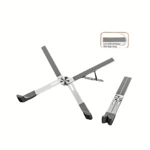 Nouveau support portable pour ordinateur portable en aluminium, réglable sur 5 niveaux, ergonomique, pour bureau, compatible avec les ordinateurs portables de 9 à 17,3 pouces - Product Image 1