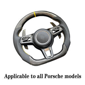 Volant de voiture en cuir personnalisé pour <span class=keywords><strong>Porsche</strong></span> Panamera Macan Cayenne 918 <span class=keywords><strong>911</strong></span> 718 970 971 958 Accessoires de voiture - Product Image 3