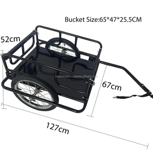 Remolque de Carga para Bicicleta YOLO Warehouse, Remolque de Tienda para Bicicleta, Capacidad de Carga de 150 kg, 130x68x45 cm - Product Image 4