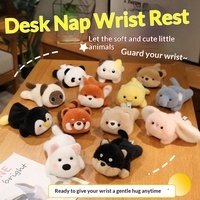 Repose-poignet en peluche animale mignonne et kawaii, coussin de soutien doux et moelleux pour souris d'ordinateur, cadeau de décoration de bureau