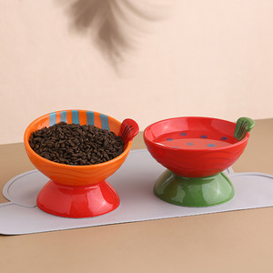 Tazón de Cerámica para Gatos con Diseño Bonito y Ecológico, de Alta Calidad, para Protección del Cuello, para Comida y Agua, Comedero para Mascotas - Product Image 4