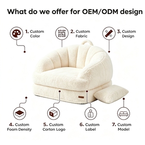 Sofá Cama Convertible <span class=keywords><strong>2</strong></span> <span class=keywords><strong>en</strong></span> <span class=keywords><strong>1</strong></span> Plegable Sin Necesidad de Ensamblaje, Sillón Puff Individual para el Suelo, Sofá de Suelo - Product Image 1