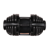Haltère réglable de 40 kg avec base, à prix de gros, haltère durable à changement rapide pour importateurs d'équipements de gym