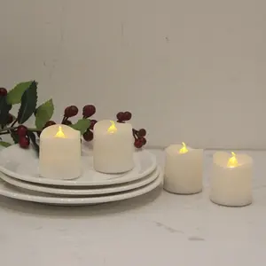 Домашние декоративные пластиковые беспламенные светодиодные электрические Чайные свечи оптом