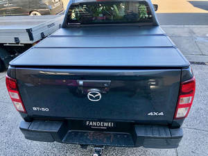 Les meilleures housses de benne pour pick-up Mazda BT50, vente chaude, couvercle de coffre arrière en aluminium, couvercle tri-pliant, auvent supérieur, protection de la benne du camion - Product Image 2