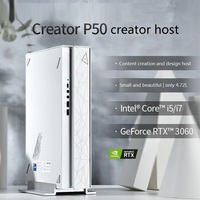Nouveau - Ordinateur de bureau mini Creator P50 pour jeux, processeur Core I7-12700F 12G, carte graphique RTX3060 16G, 512G+1T, Windows 11 SSD+HDD