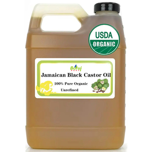 Huile de ricin noire jamaïcaine liquide biologique pressée à froid de qualité cosmétique, shampoing et après-shampoing sans hexane, huile végétale naturelle - Product Image 1