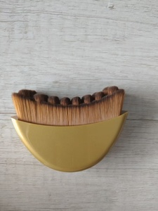 <span class=keywords><strong>Brocha</strong></span> de <span class=keywords><strong>Maquillaje</strong></span> Facial Contorno Linfático Popular al por Mayor, Mango Blanco, Rosa y Dorado, Pelo Sintético, <span class=keywords><strong>Brocha</strong></span> Individual - Product Image 2