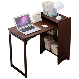 Multifunctional computer <b>desk</b>, student single <b>desk</b>, small apartment <b>foldable</b> storage dormitory bedroom simple office <b>desk</b> - Product Image 5