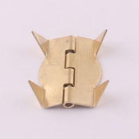 Petite charnière à fermoir en métal et bois pour boîte à cigares, avec griffes, pour boîte à bijoux, accessoires de valise