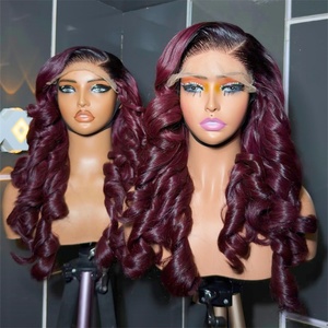 Perruque Cheveux Humains Bouclés Pixie Birmanes Haute Densité HelloHair, Sans Colle, Dentelle HD, Cheveux Bruts, Perruques à Fermeture en Dentelle 5x5 pour Femmes - Product Image 5