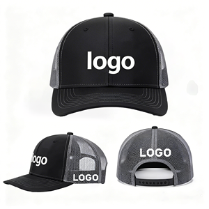 Casquettes de sport en maille à 6 panneaux avec logo personnalisé de haute qualité, 80 couleurs unies, pour hommes, ajustées, style Richardson 112 Trucker - Product Image 1