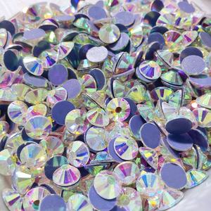 Yantuo datar belakang longgar Rhinestones panas-fix batu kaca kristal tas plastik paket untuk pakaian pakaian gaun tas sepatu - Product Image 4