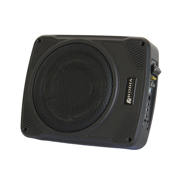 10" Slim Underseat Active Subwoofer 150W RMS | Die-Cast Box High Performance Car Woofer