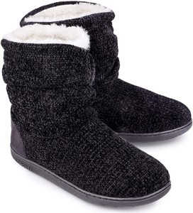 2024 nuevo invierno suave Super-Sponge Comfort Cable tejido casa botín zapatillas para mujer zapatilla botines cálido fábrica enviada directamente - Product Image 1