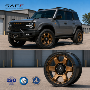 Rines Todoterreno Forjados SaFe de 5 Radios, Dos Tonos Bronce, con Beadlock, de 17, 18 y 20 Pulgadas, 5x127, para SUV, Compatibles con Jeep Wrangler <span class=keywords><strong>Rubicon</strong></span> - Product Image 2