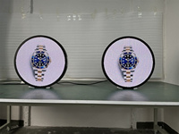 Écran LED circulaire couleur pleine résolution P2.5 de 500 mm/50 cm pour intérieur, haute luminosité, pour affichage d'accueil et d'aéroport