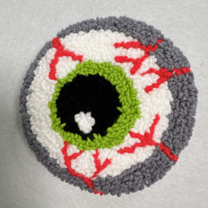 2025 Halloween décoration fait à la main crier fantôme poinçonné aiguille caboteur artisanat tasse tapis pour cadeaux promotionnels - Product Image 6