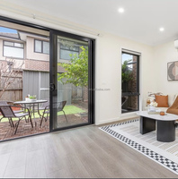 Australie Perth House utiliser porte coulissante AS2047 Australie Standard aluminium verre coulissant et empilable rupture thermique porte coulissante