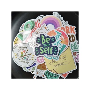 Top-Selling Customized Cartoon Stickers Motivational Sayings for Children's Books & Notebooks for Decoration & Promotions